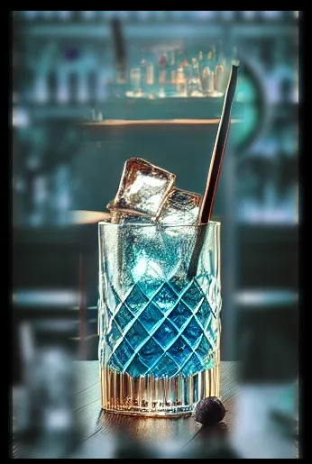 Blue Bull cocktail in its serving glass